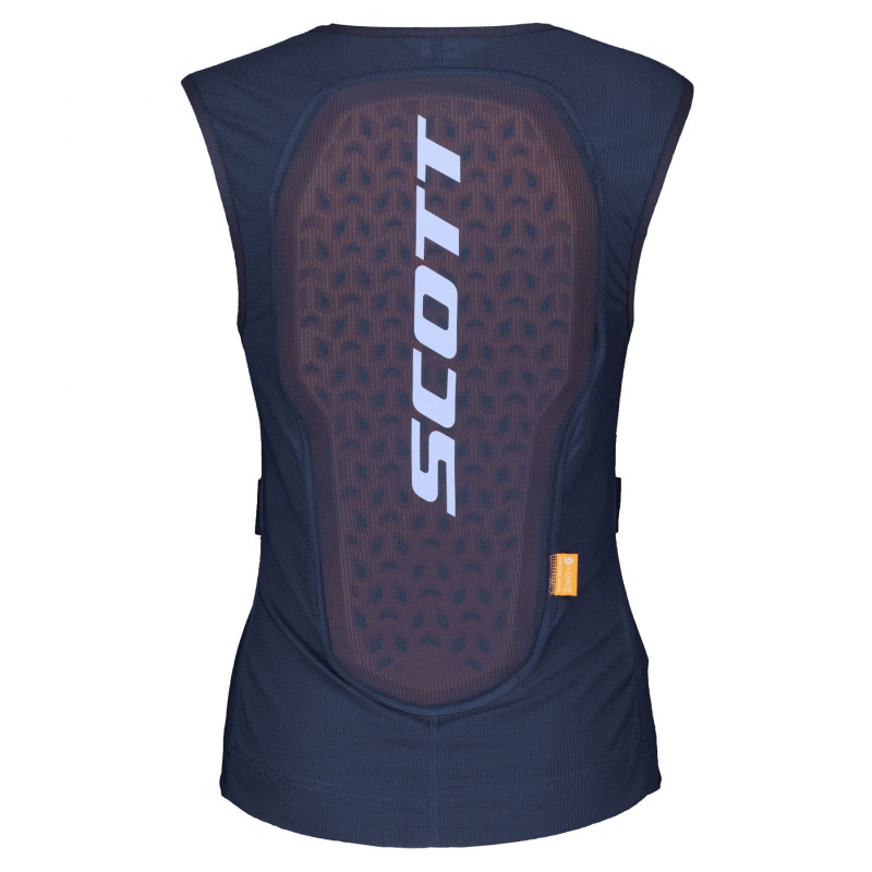 Scott Airflow Vest, zádový štít, dámská, tmavě modrá/fialová