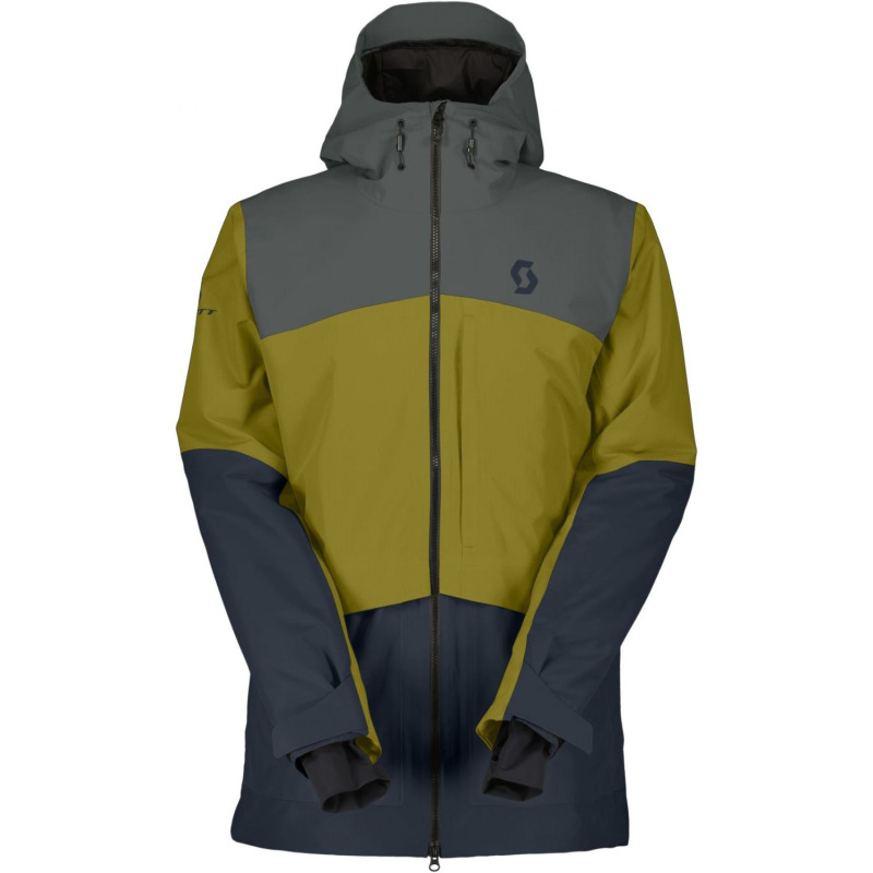 Scott Ultimate Dryo Ripstop, lyžařská bunda, pánská, šedá/zelená