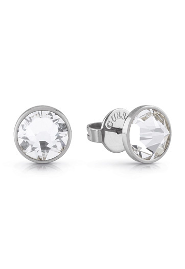 Guess Ocelové náušnice s čirými krystaly Frontiers JUME01343JWSTT/U