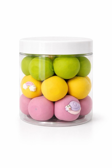 Formela velká Šnečí - světle fialová, žlutá, limeta 380g (velká) + 3ks ozdoby