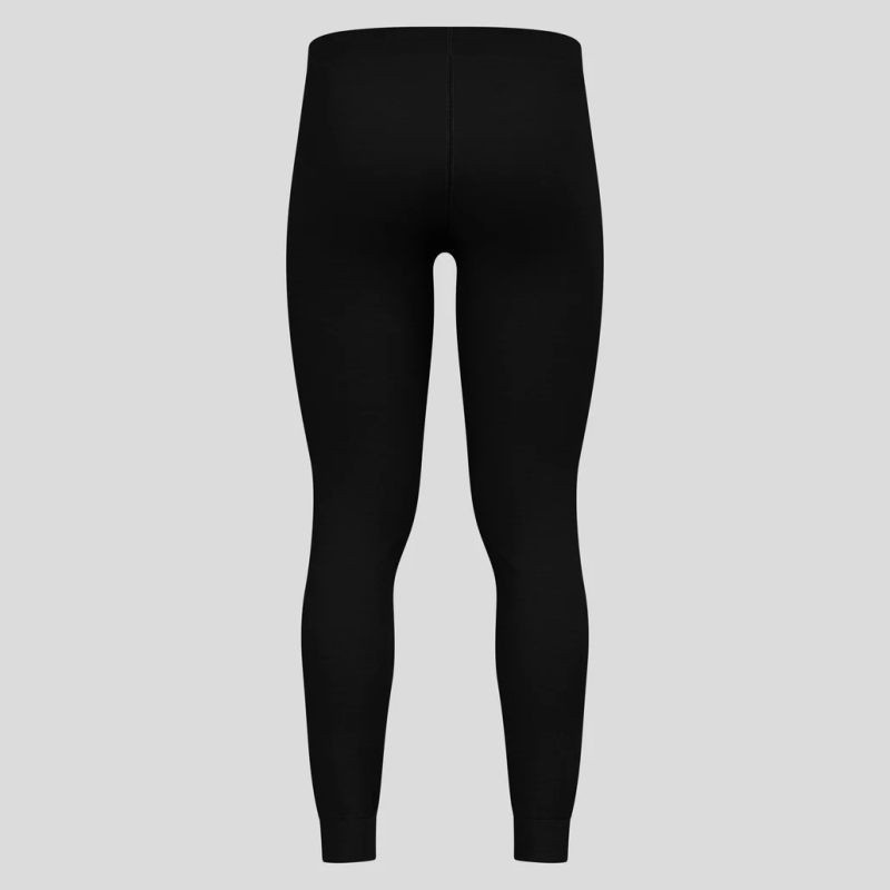 Pánské legíny ODLO Merino 160 BL Bottom Long velikost L Black NEPLATÍ