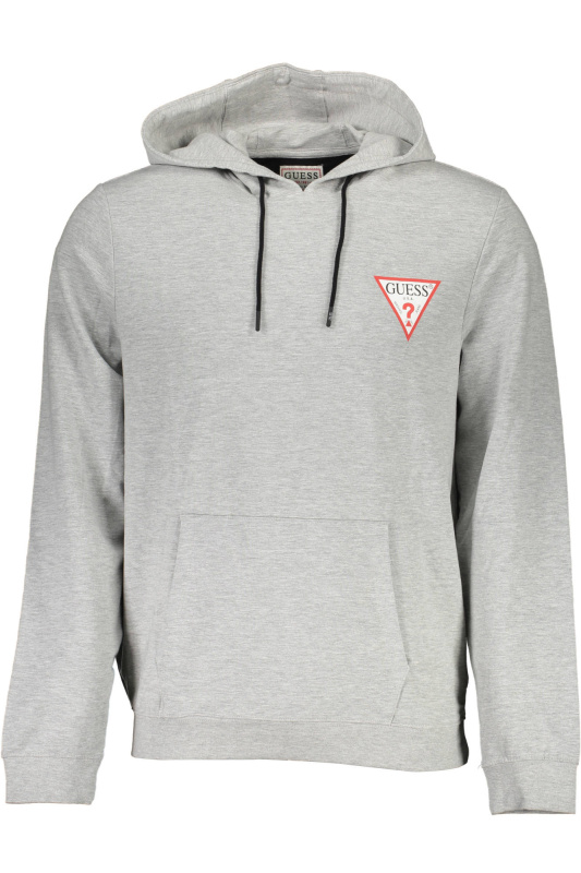 GUESS pánská mikina s kapucí, šedá