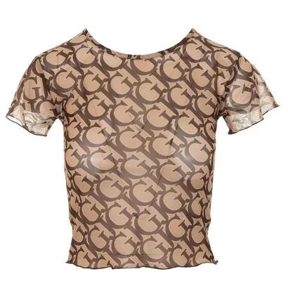 Dámský top E1GI05NT01L - P07C - Guess béžová-černá S