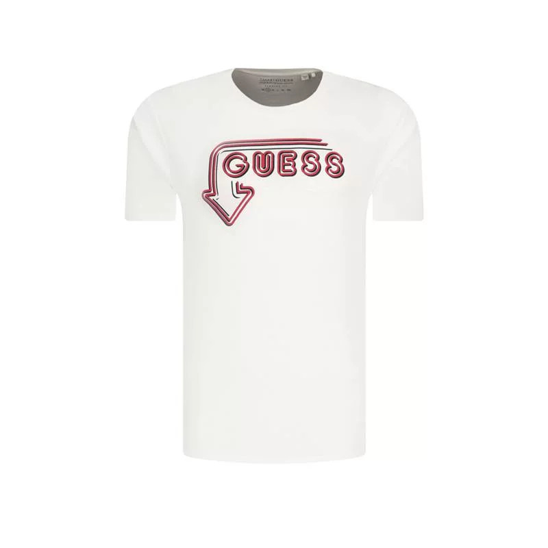 Pánské tričko F1GI04K8HM0 - TWHT - Guess bílá XL