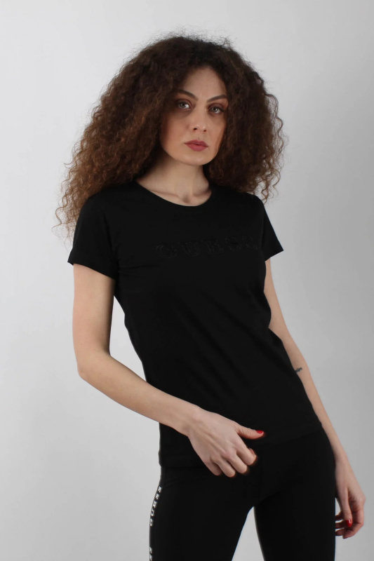 Dámské tričko O1GA05K8HM0 - JBLK černá - Guess černá XL