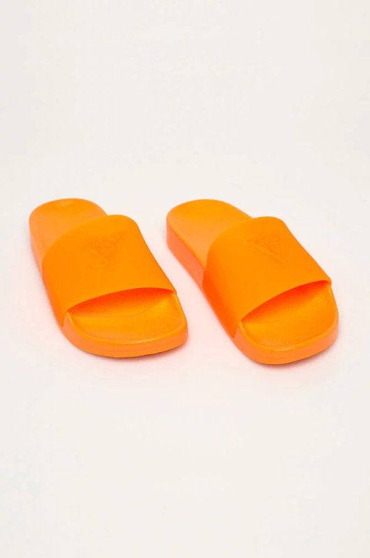 Plážové pantofle E02Z13BB00S-ORFU neonově oranžová - Guess neonová oranžová 39