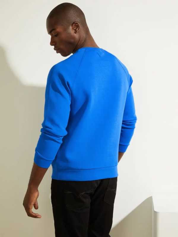 Pánská mikina U1YA22FL03P - G7K7 - Světlá modrá - Guess M Modrá