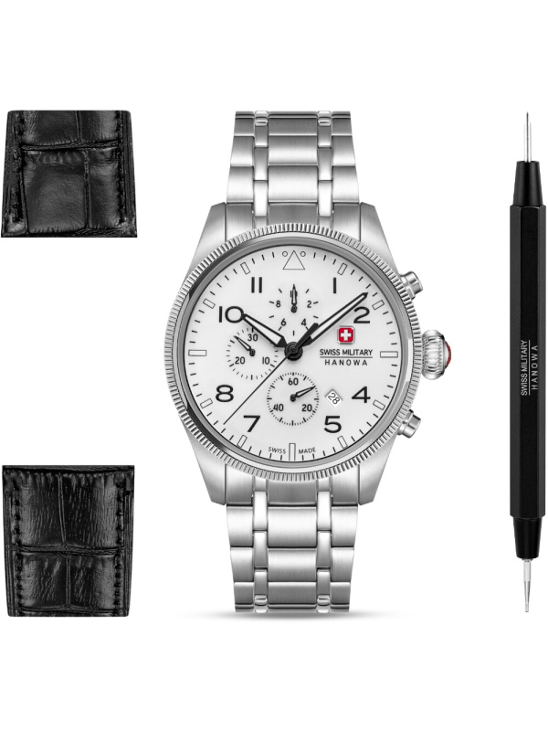 Swiss Military Hanowa SMWGI0005701-SET Thunderbolt Northern Night Chronograph Set 43mm 10 ATM