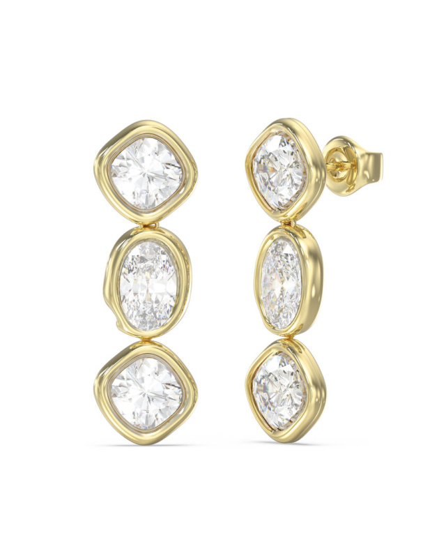 Guess Visací náušnice s čirými krystaly Mamounia JUBE05312JWYGT/U