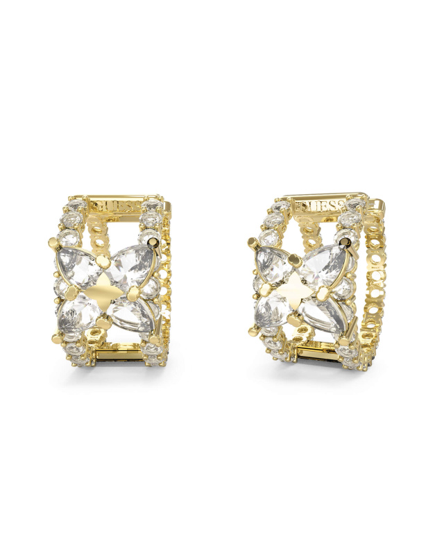 Guess Oslnivé pozlacené kruhy Wild Flower JUBE05498JWYGT/U