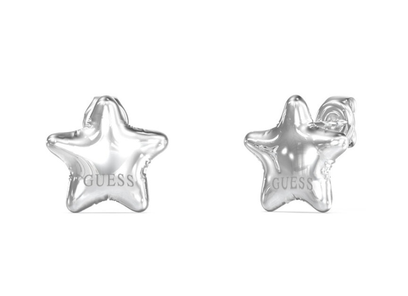 Guess Ocelové náušnice Hvězdičky Iconique JUBE05547JWRHT/U