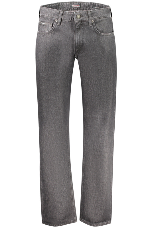 Pánské rovné džíny v šedé barvě
