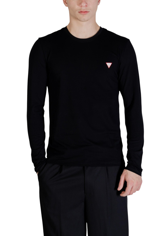 Černé triko Guess s dlouhým rukávem