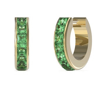 Guess dámské pozlacené náušnice