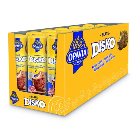 Opavia sušenky Disko kakaové mléčná náplň