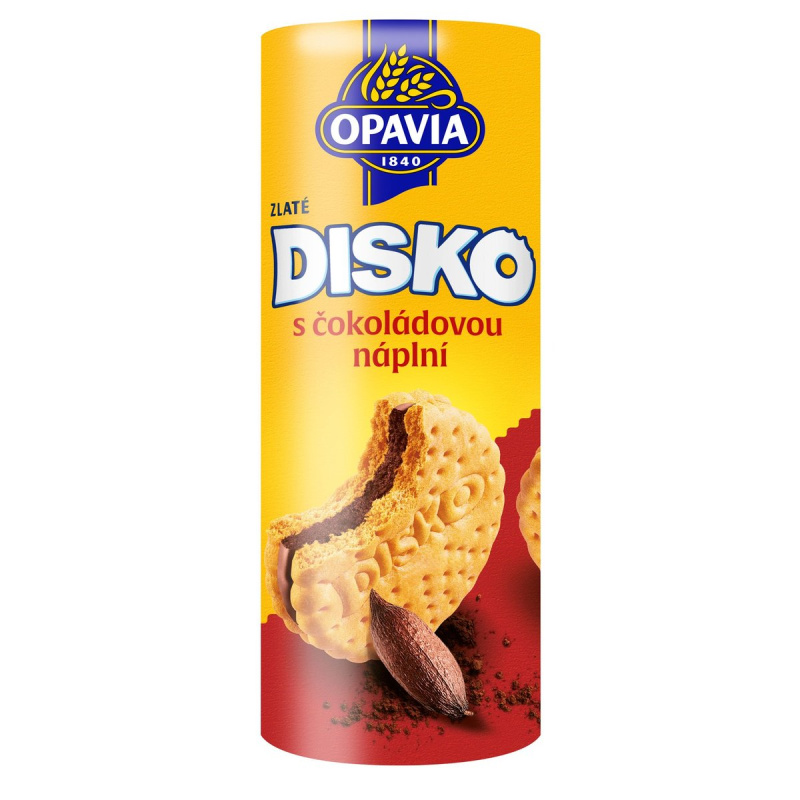Opavia sušenky Disko čokoládová náplň