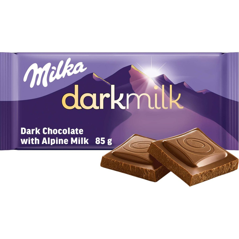 Milka čokoláda Darkmilk tmavá mléčná