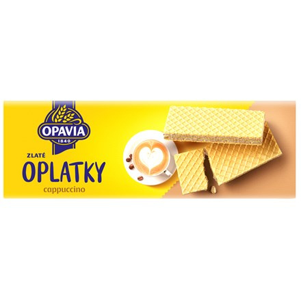 OPAVIA Zlaté oplatky Cappuccino 14 x 146 g