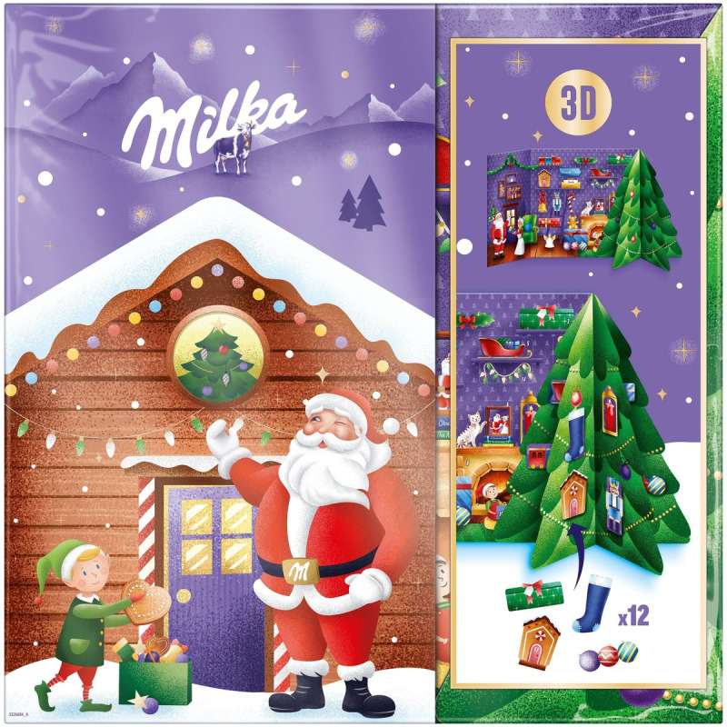 Milka 3D adventní kalendář