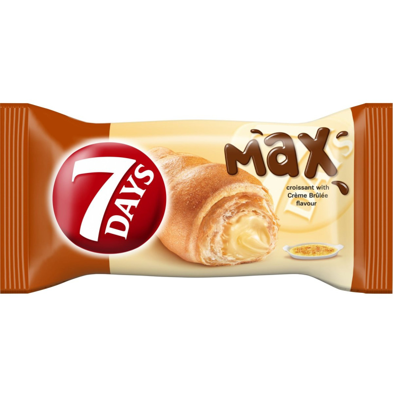 7Days Croissant s creme brulee příchutí