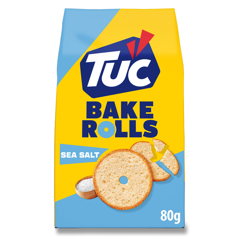 Tuc Bake Rolls - slané krekry - sůl, 80 g
