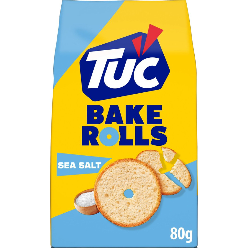 Tuc Bake Rolls - slané krekry - sůl, 80 g