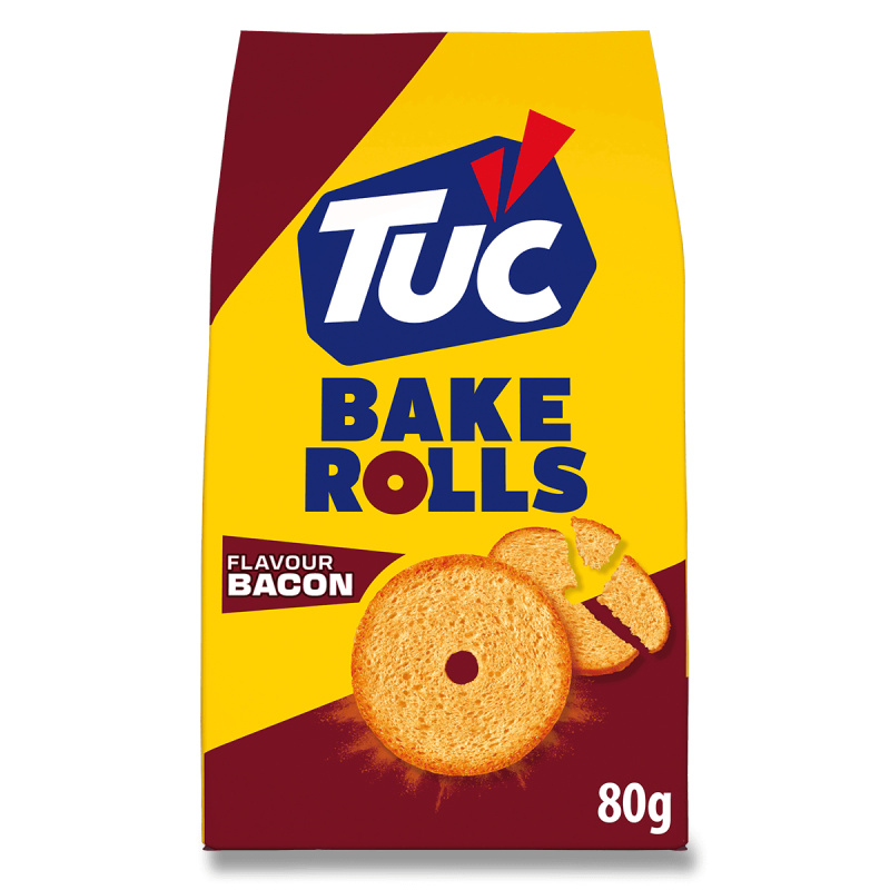 Tuc Bake Rolls - slané krekry - slanina, 80 g