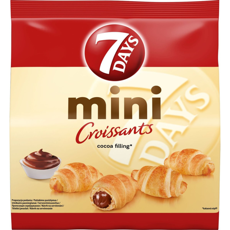 7Days Croissant Mini s kakaovou náplní