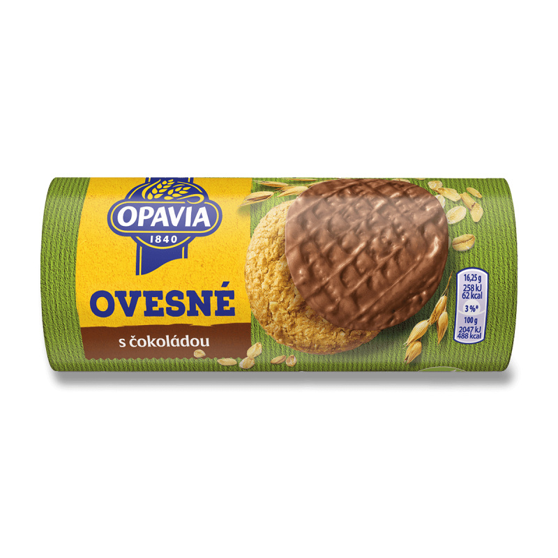 Opavia Zlaté Ovesné - s čokoládou, 215 g