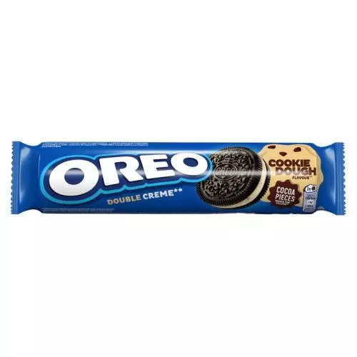 Oreo Sušenky kakaové s náplní Cookie Dough a vanilkovou příchutí