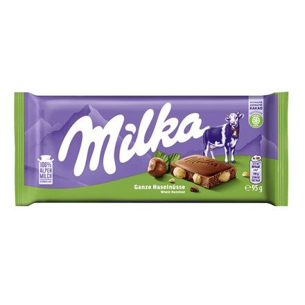 Milka celé oříšky 95 g