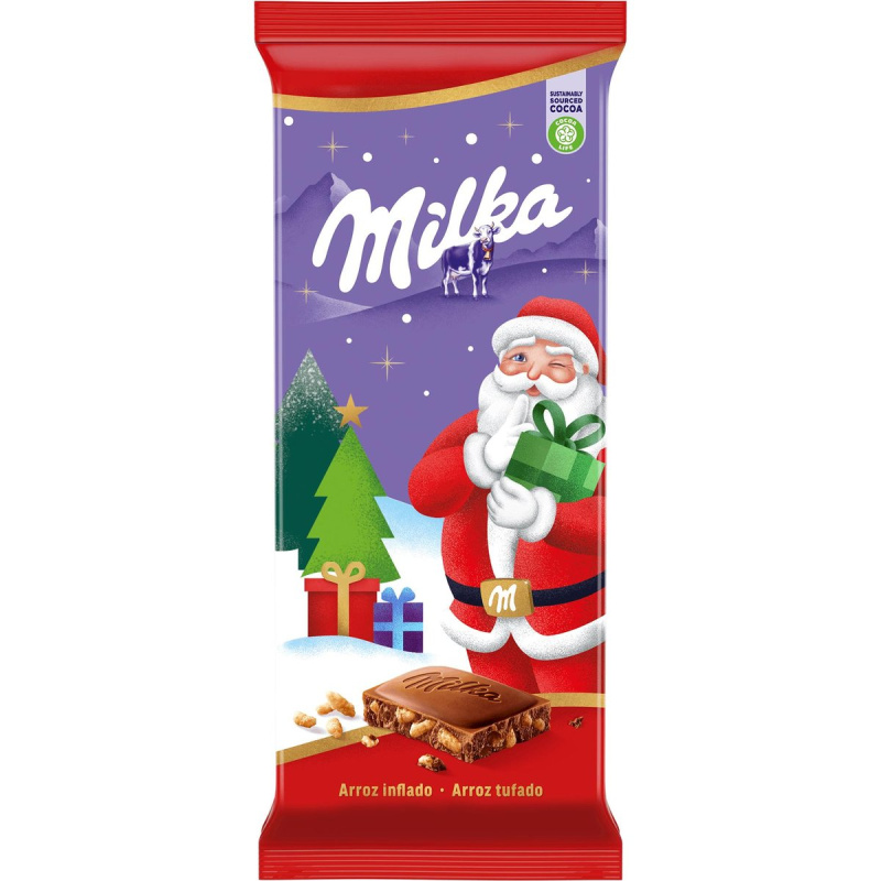 Milka Mléčná čokoláda s rýžovými křupinkami