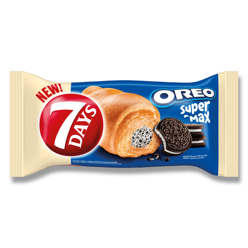 7 Days Croissants - pečivo s náplní - Oreo, 98 g