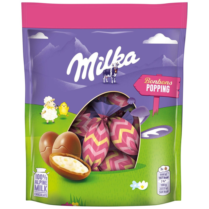 Milka Práskací čokoládové vajíčka