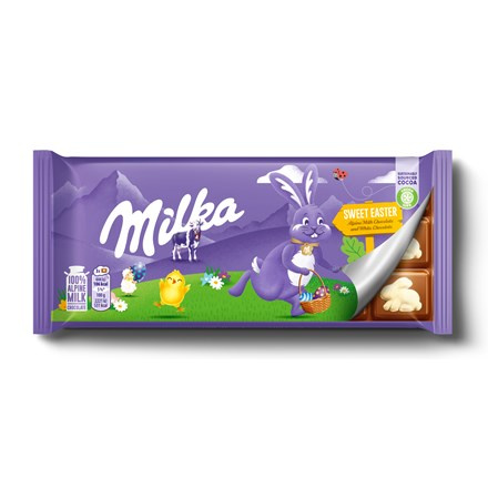 Milka Velikonoční čokoláda mléčná a bílá