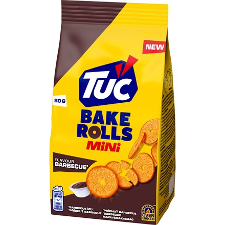 Tuc mini Bake Rolls - slané krekry - Barbecue, 150 g