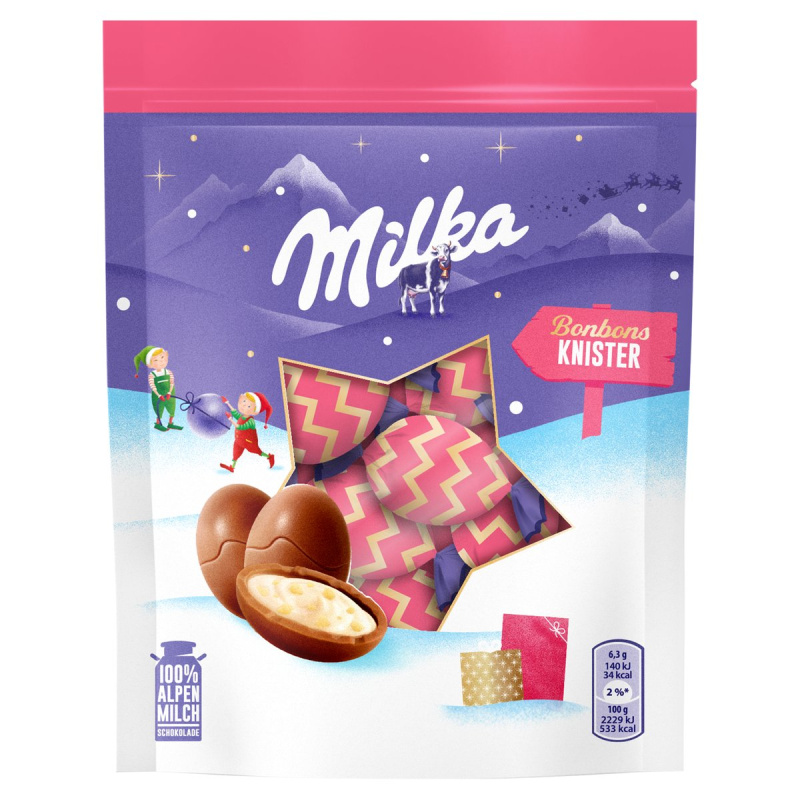 Milka Práskací čokoládové bonbony