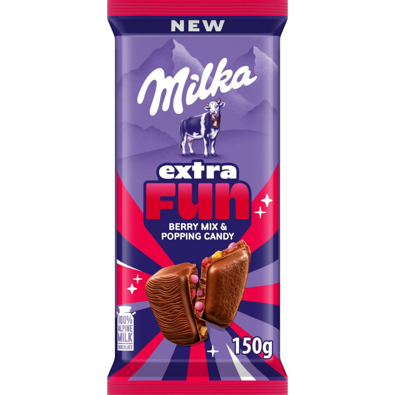 Milka Čokoláda Extra Fun mix bobulí