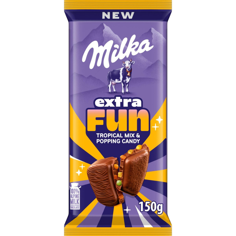 Milka Čokoláda Extra Fun tropický mix
