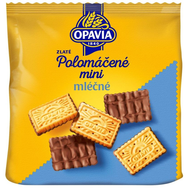 Opavia sušenky Zlaté Polomáčené Mini mléčné