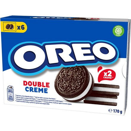 Oreo sušenky Double Creme s dvojitou vanilkovou náplní