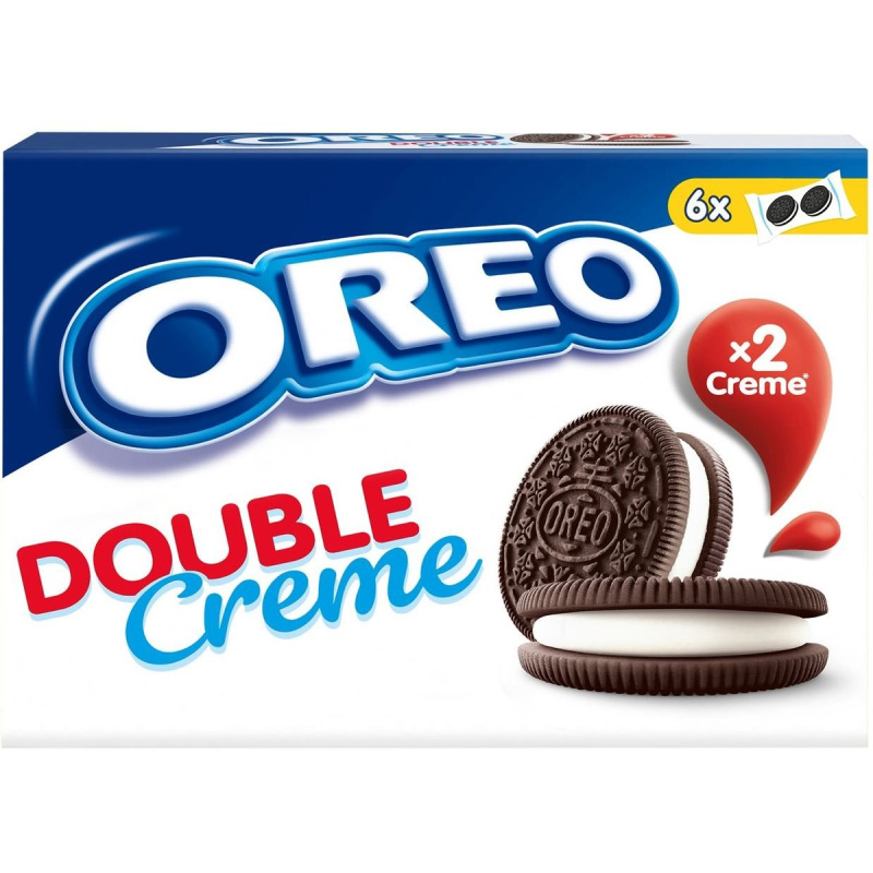 OREO sušenky Double Creme s dvojitou vanilkovou náplní