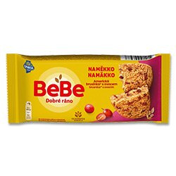 Opavia BeBe NaMěkko - celozrnné sušenky - brusinka s ovocem, 50 g