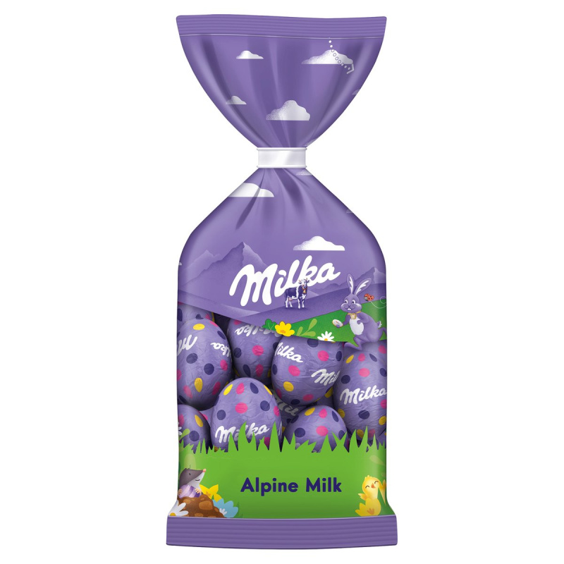 Milka čokoládová vajíčka z mléčné čokolády