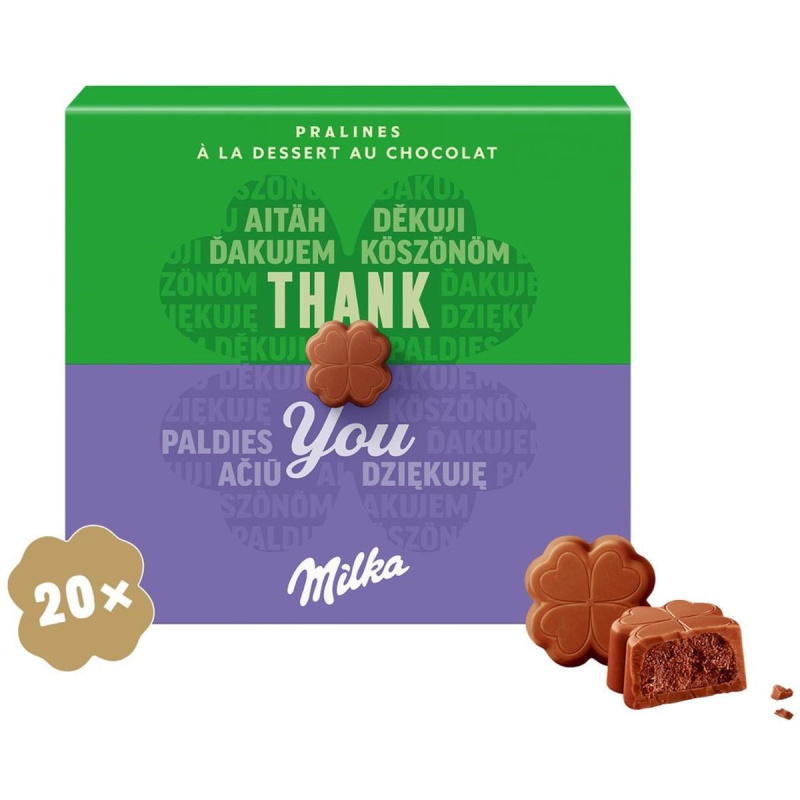 Milka Bonboniéra Thank You, kakaová náplň