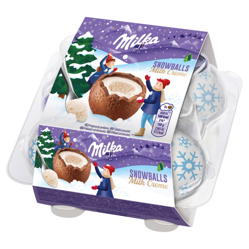Milka Čokoládové kuličky s mléčným krémem