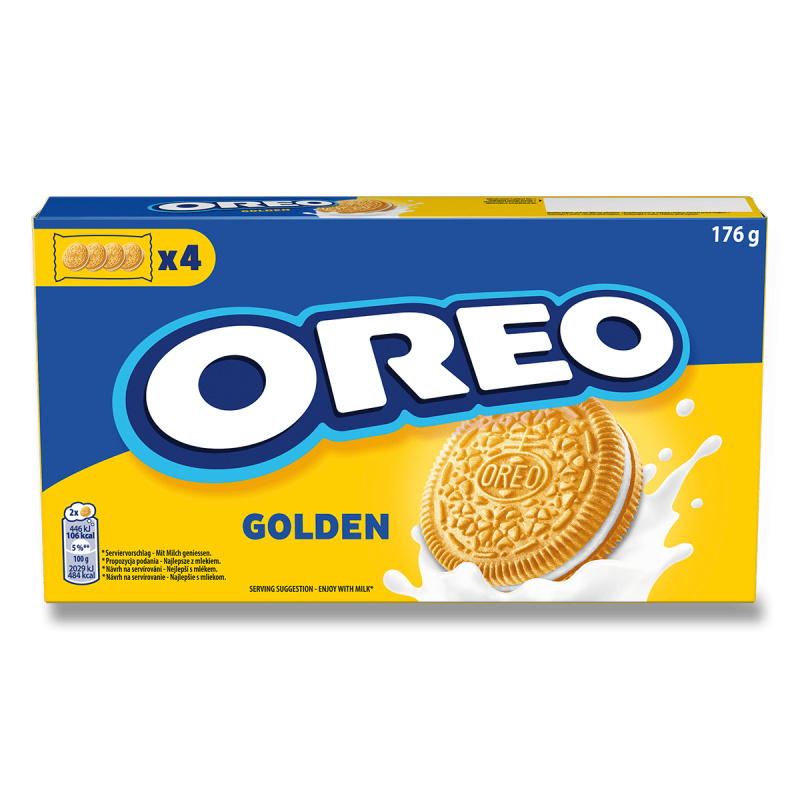 Oreo Golden - sušenky s náplní - 176 g