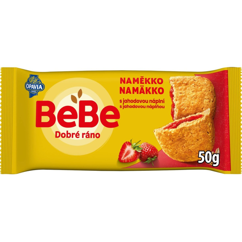Opavia Cereální bochánek BeBe Dobré Ráno Naměkko jahodová náplň