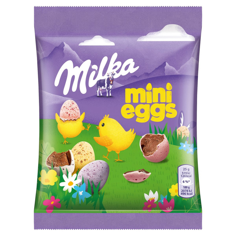 Milka Mini vajíčka v cukrové skořápce – mléčná čokoláda