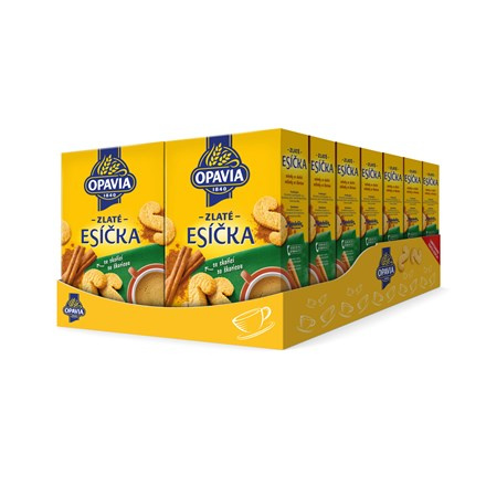 Opavia sušenky Zlaté Esíčka se skořicí